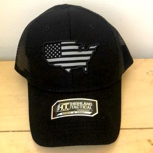 U.S.A. flag black mesh cap 🧢